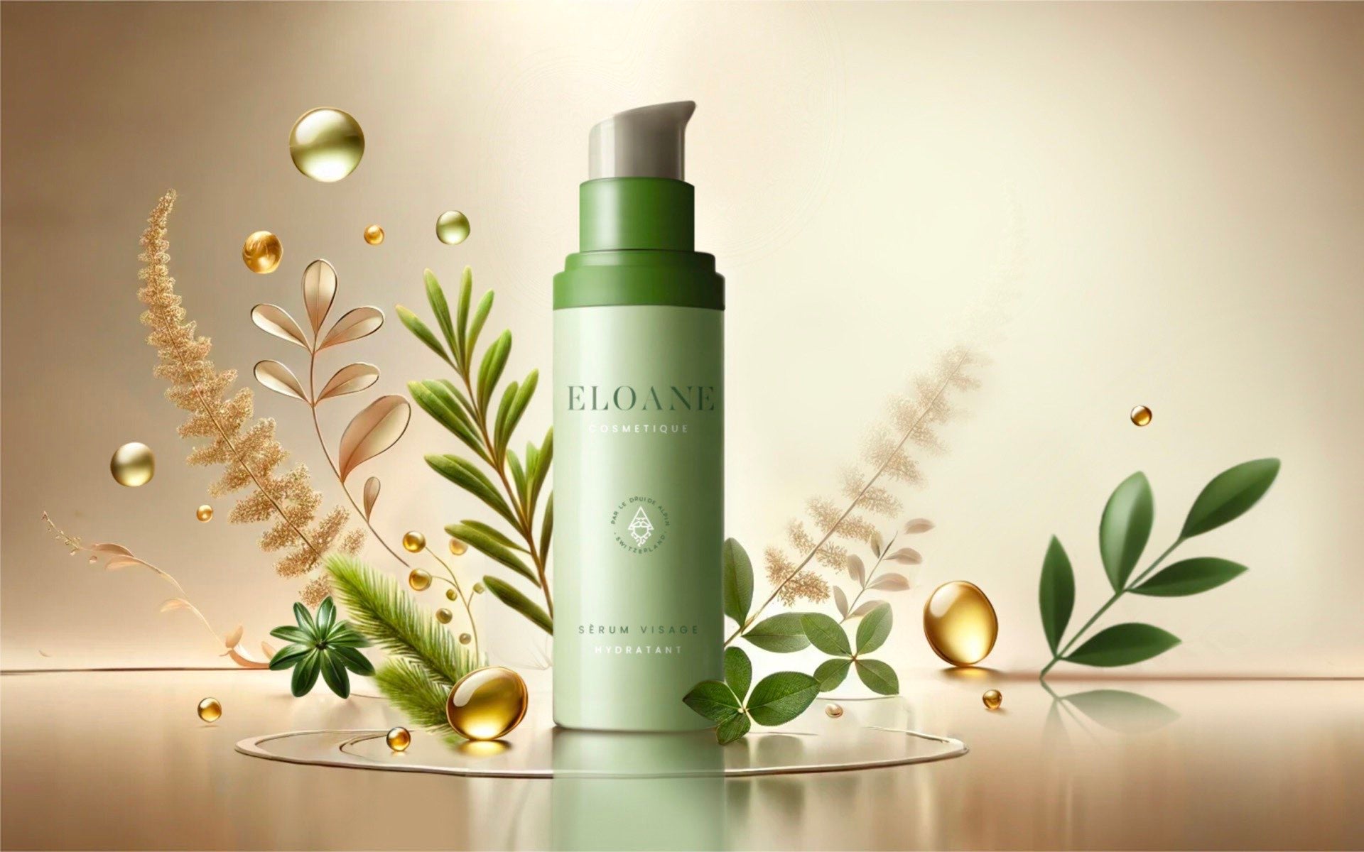 gtsalpina ELOANE Swiss alpine hydrating serum, botanical skincare with hyaluronic acid, lightweight hydration for all skin types