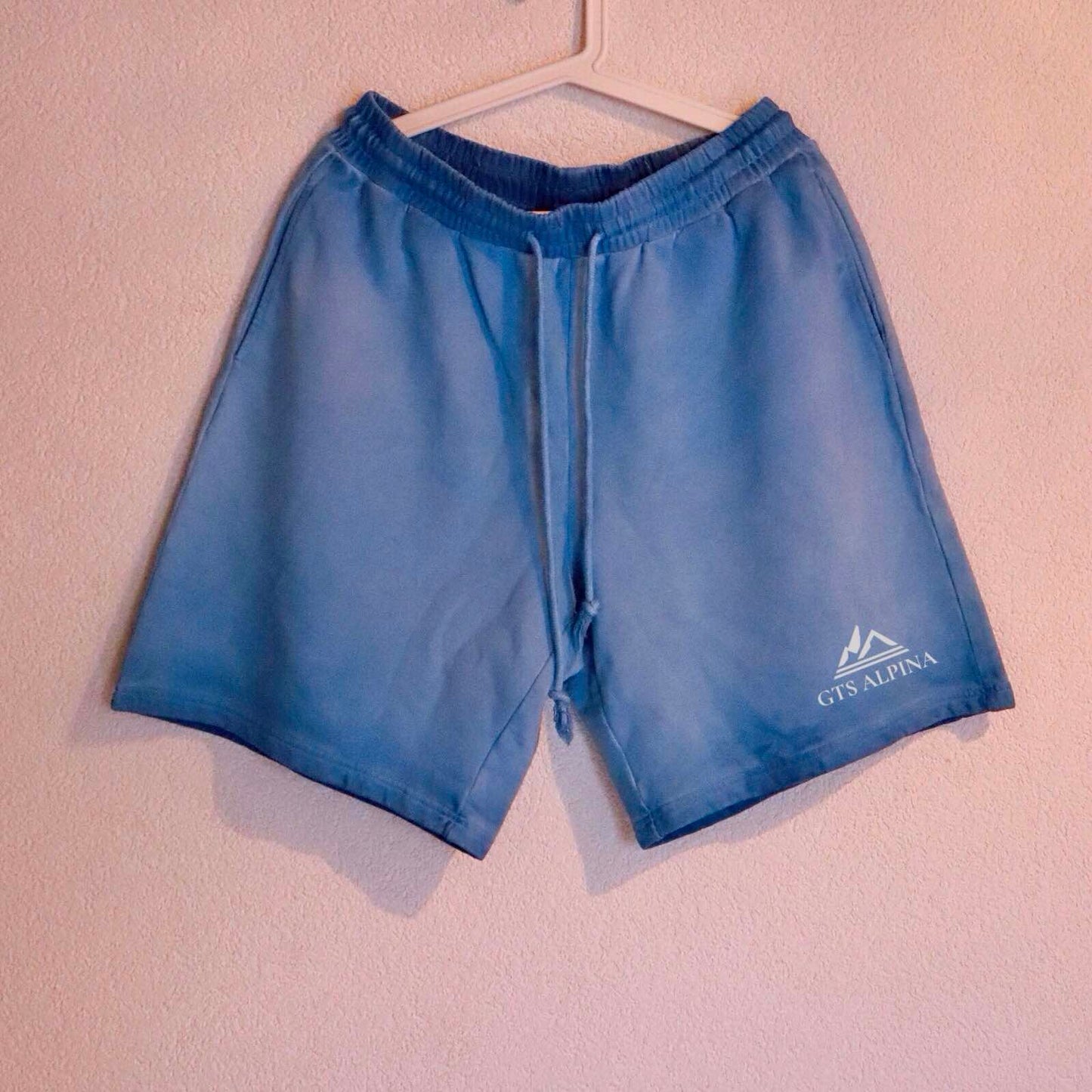 gtsalpina pure cotton blue shorts, perfect for living room, balcony, or garden relaxation