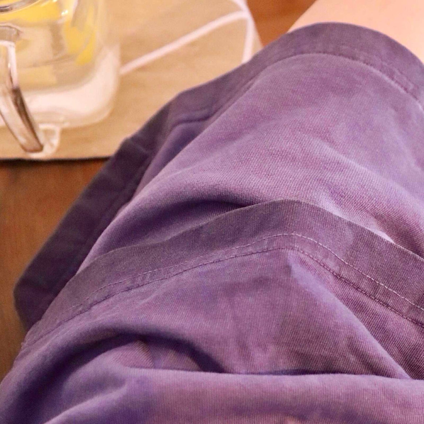 gtsalpina twilight plum shorts, washed cotton craft, natural comfort, elegant versatile tone